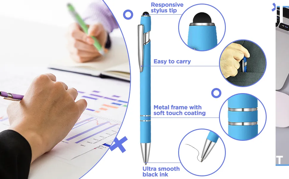 Pen With Soft Rubberized Grip 14
