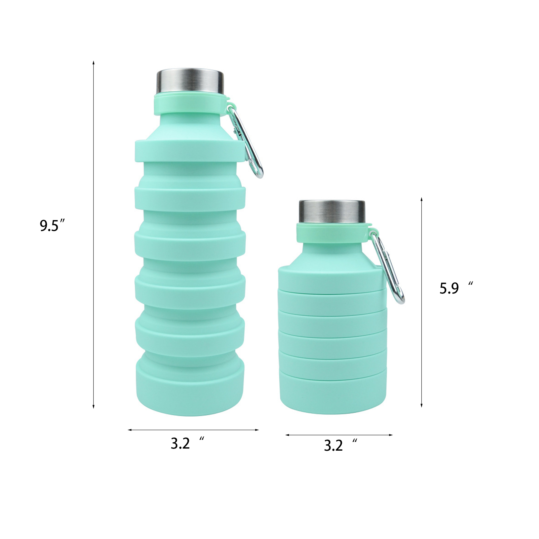 Collapsible Water Bottle - 27oz 2