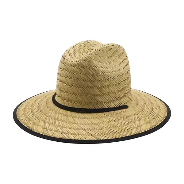 Lifeguard Straw Hat w/ Full Color Underbrim & Patch 6