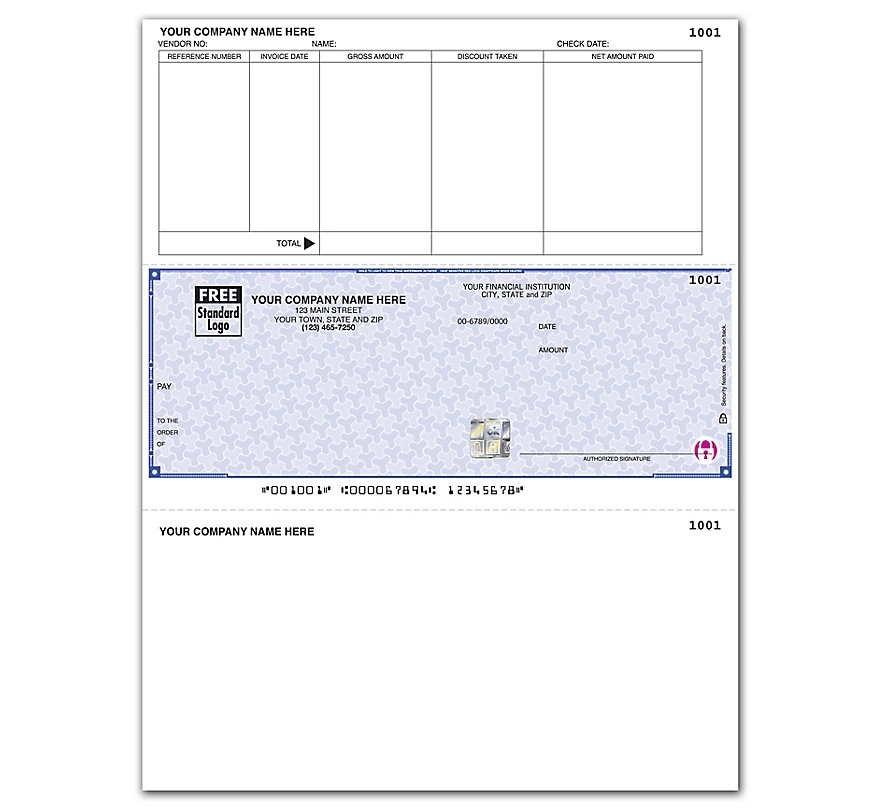 High security laser accounts payable middle check 1