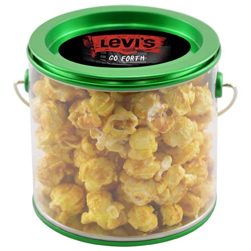 Tin Pail with Caramel Popcorn 3