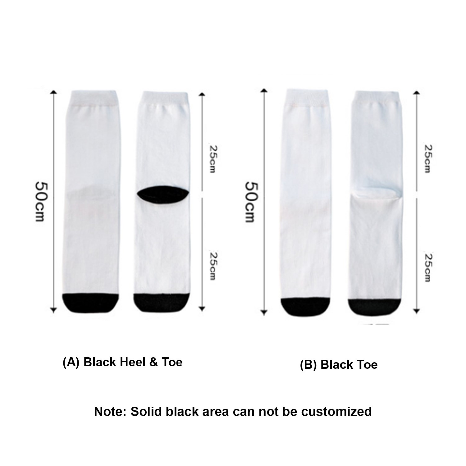 Crew 360 digital print unisex socks w/ full customization 3