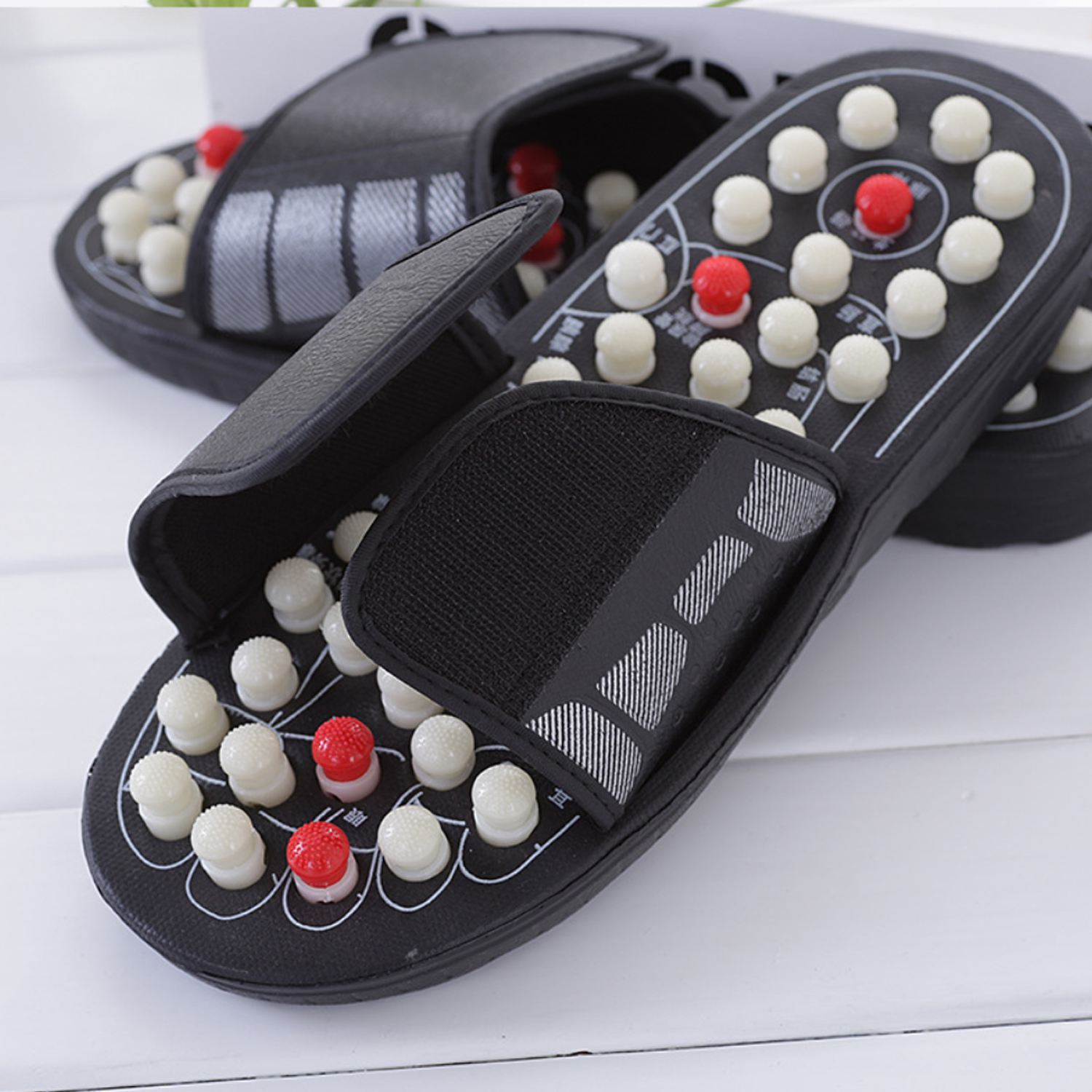 Plantar Fasciitis Acupressure Foot Massage Slippers 2