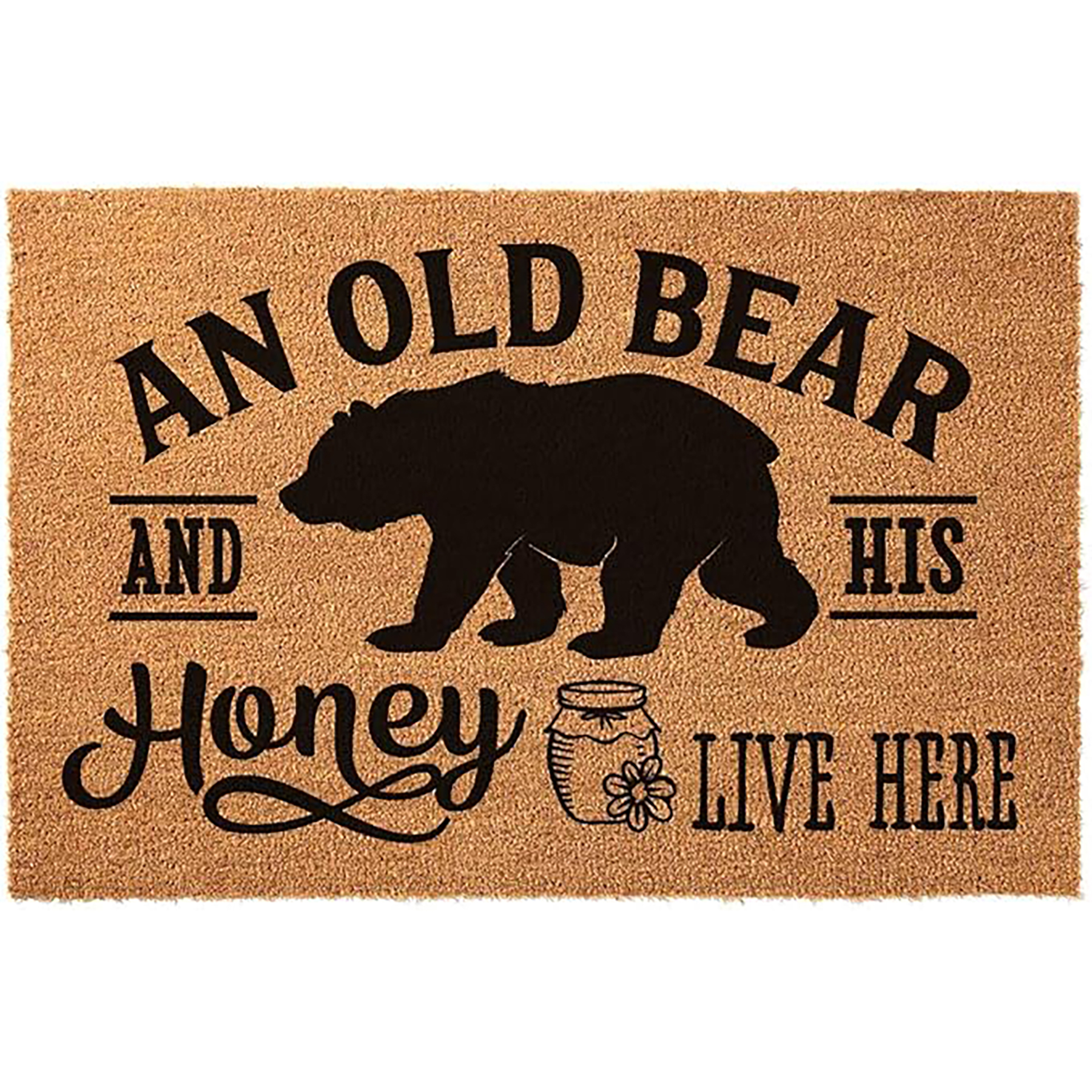 Coconut Shell Fiber Door Mat, Customizable 3