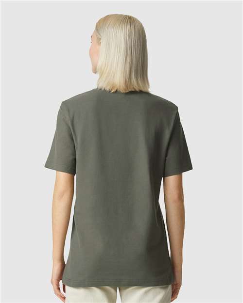 Unisex Pique Mock Neck Tee - 1PQ 25