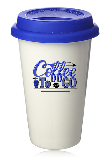11 oz. Double Wall Ceramic Tumblers with Lid 33