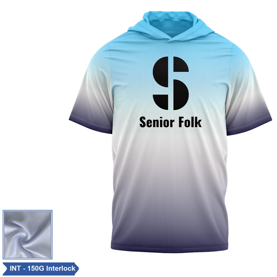 Unisex & Kids' Sublimation 150G Interlock SS Hooded T-Shirt 3