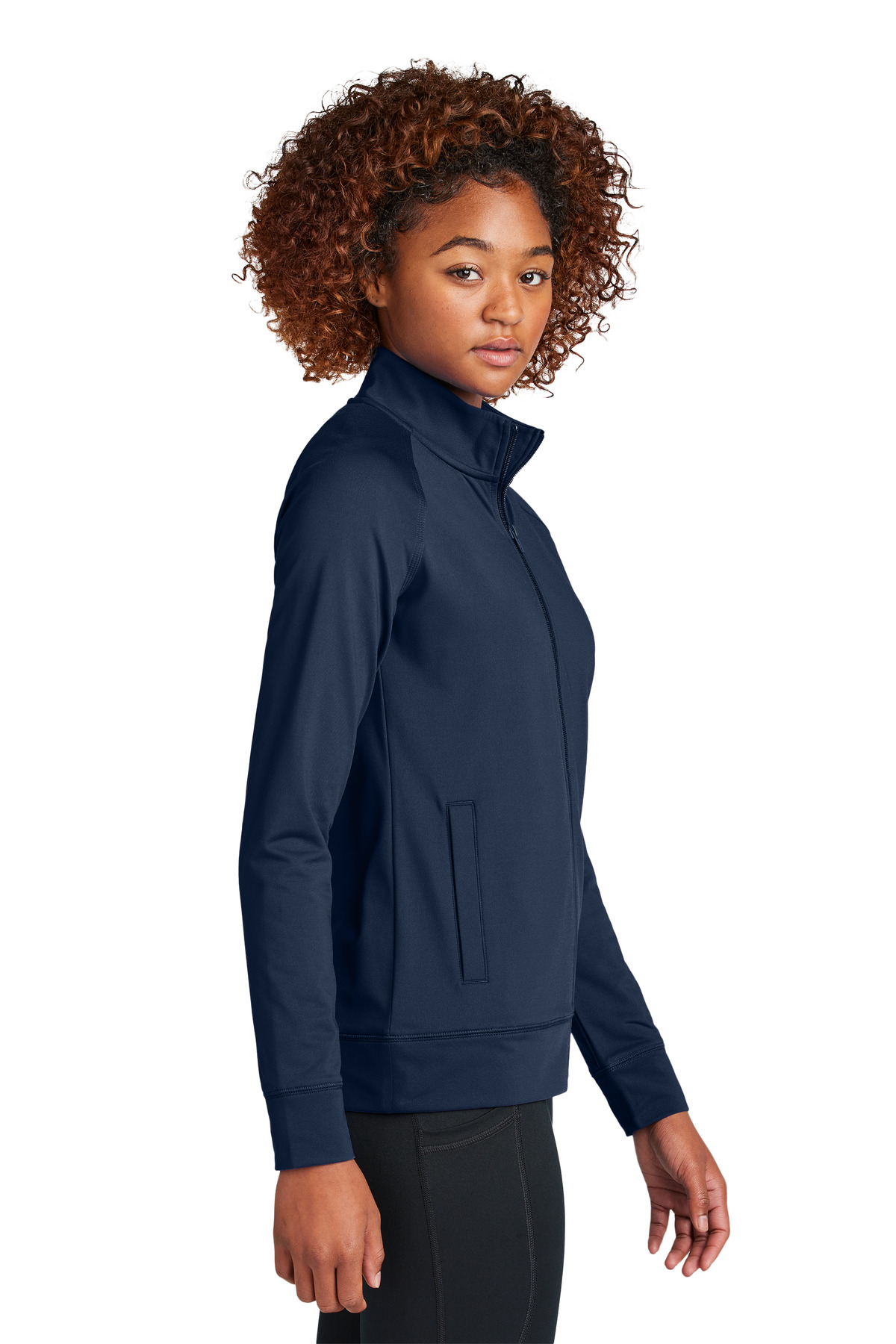 Sport-Tek® Women's Sport-Wick Stretch Full-Zip Cadet Jacket 8