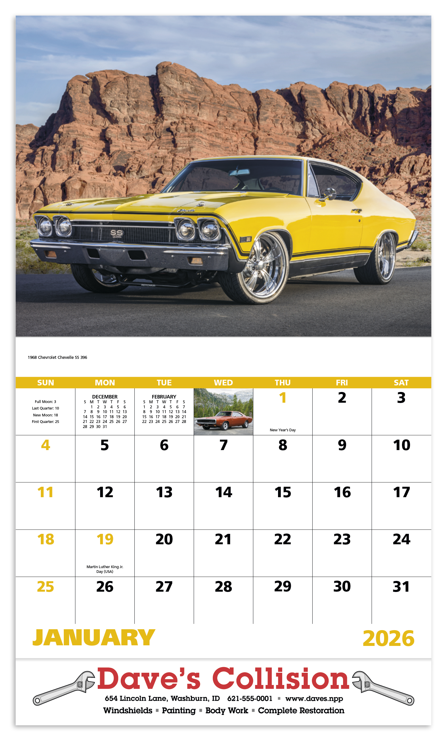 Good Value™ Muscle Thunder - Stapled Calendar 15