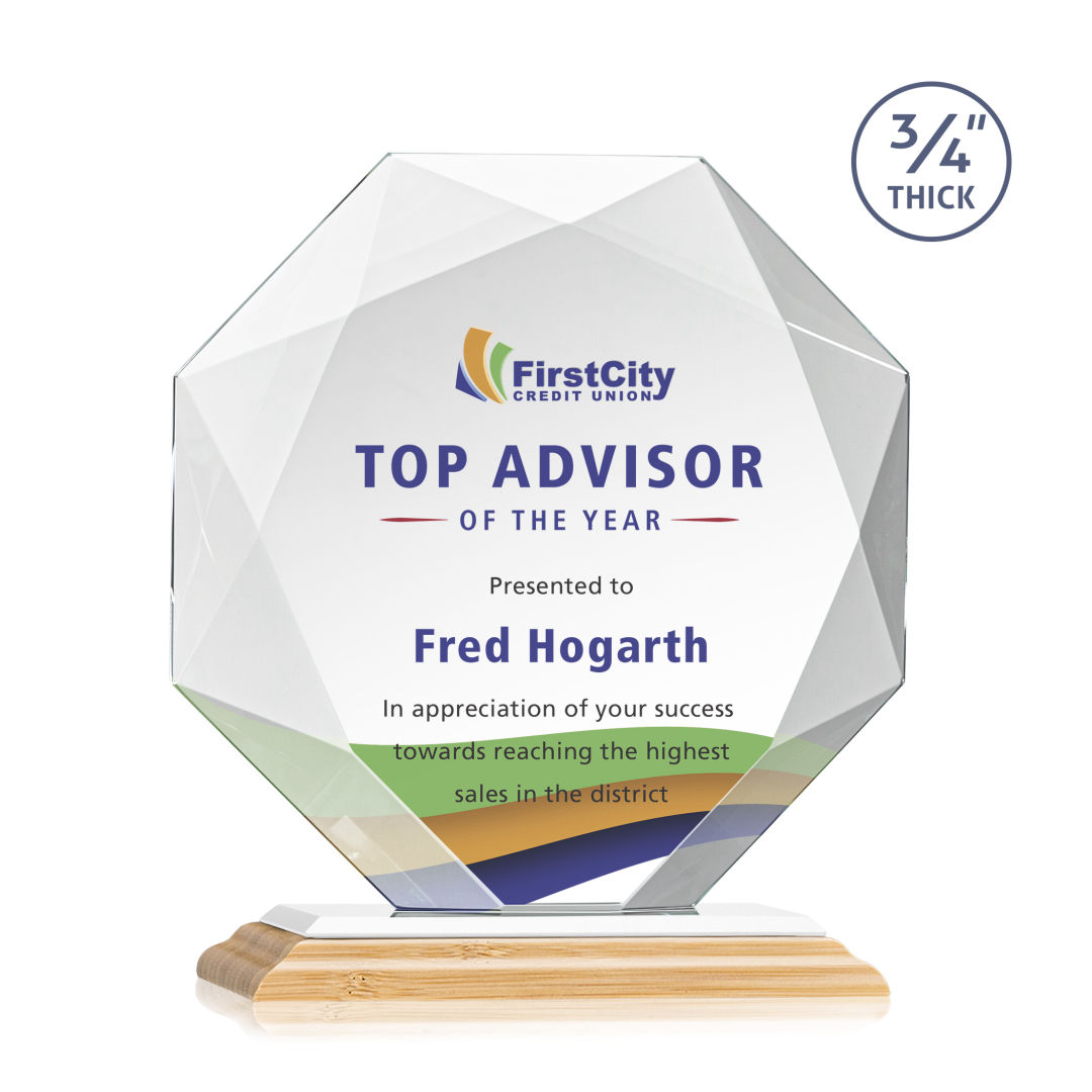 Bradford VividPrint™ Award - Bamboo/White 4