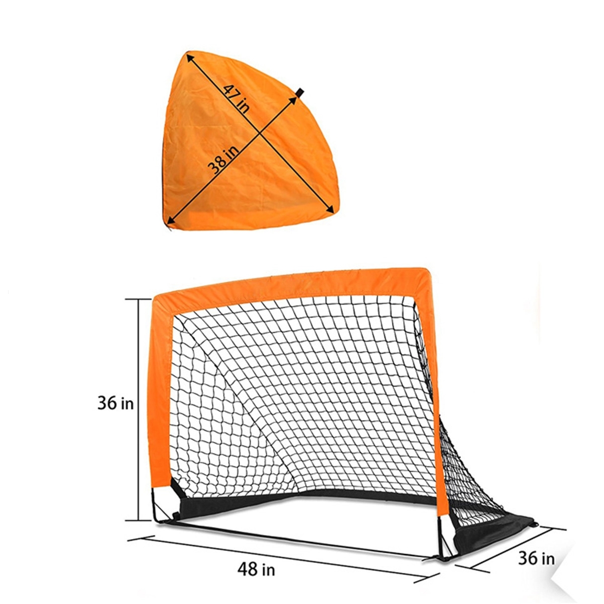 Football Goal 2 Foldable Net Set 3