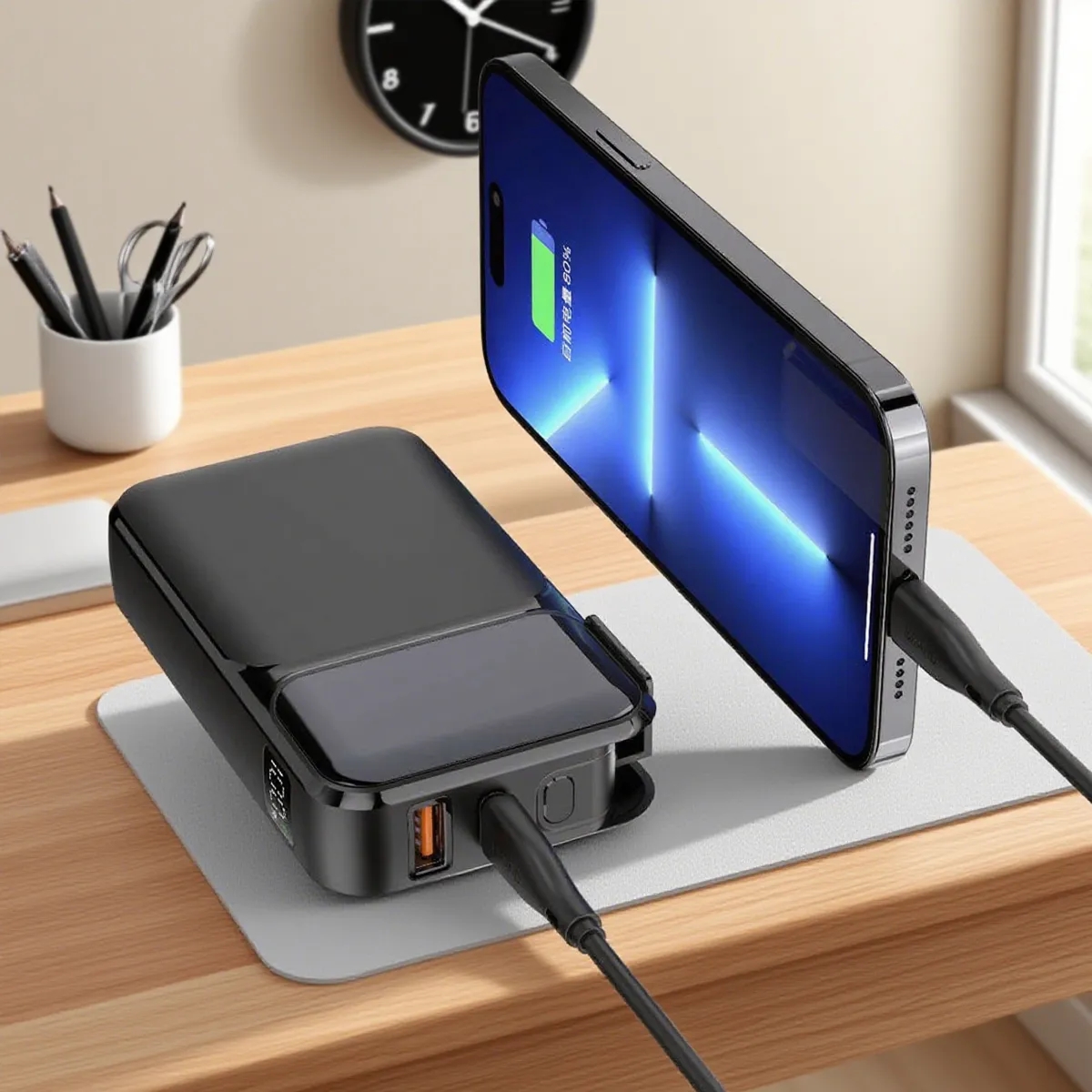 Durable Solar Power Bank for Outdoor Charging 5