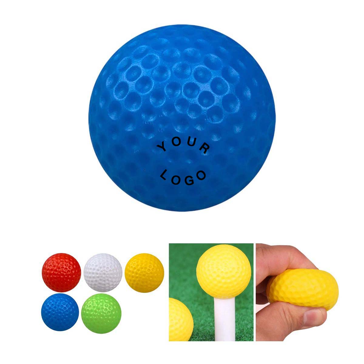 Synthetic Rubber Core Practice Golf Ball for Drills 2