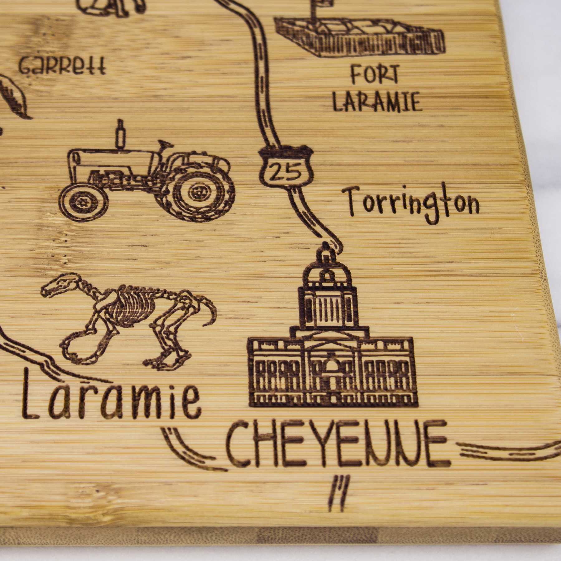 Destination Wyoming Cutting & Serving Board 10