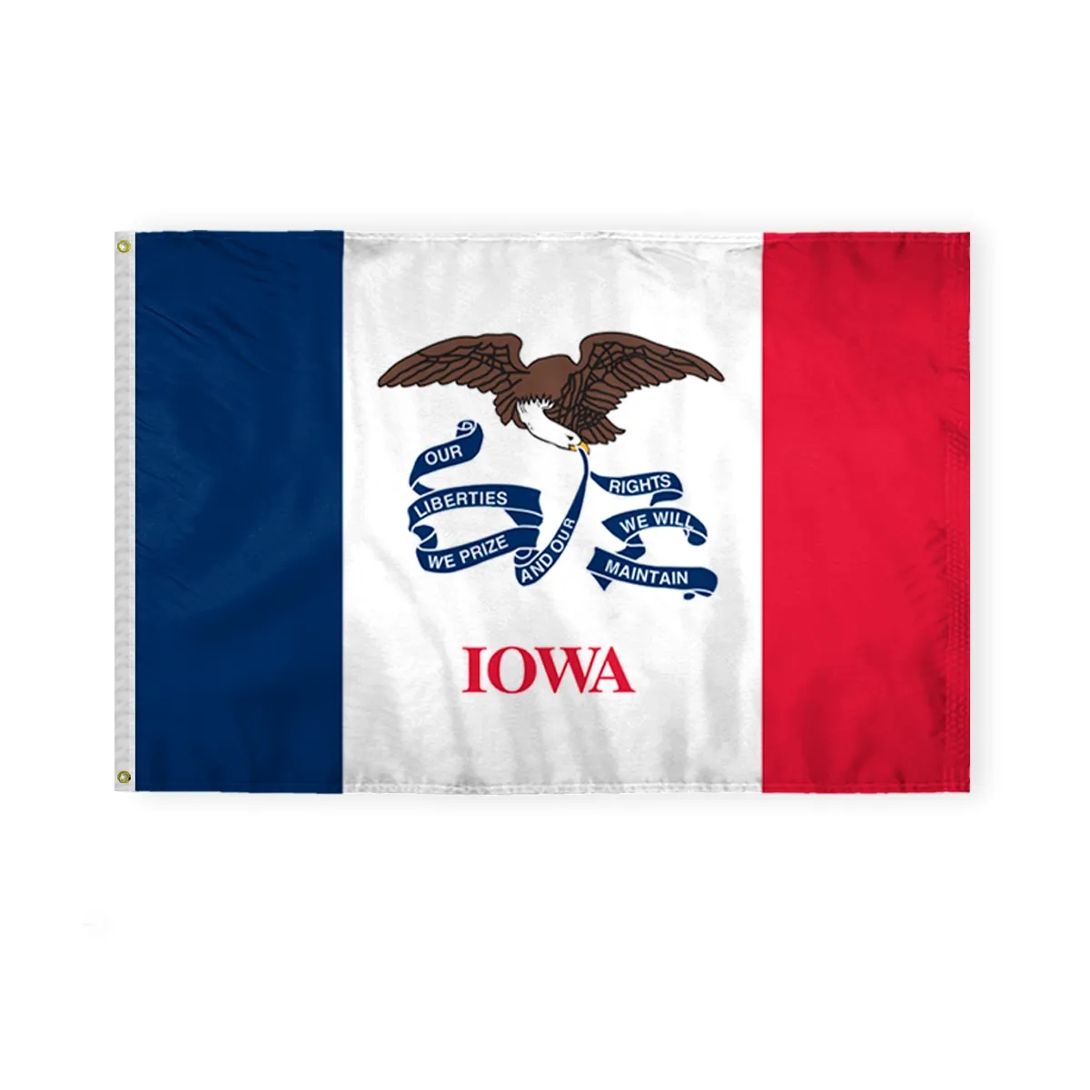 12"x18" to 8'x12' Iowa Nylon Flags 8