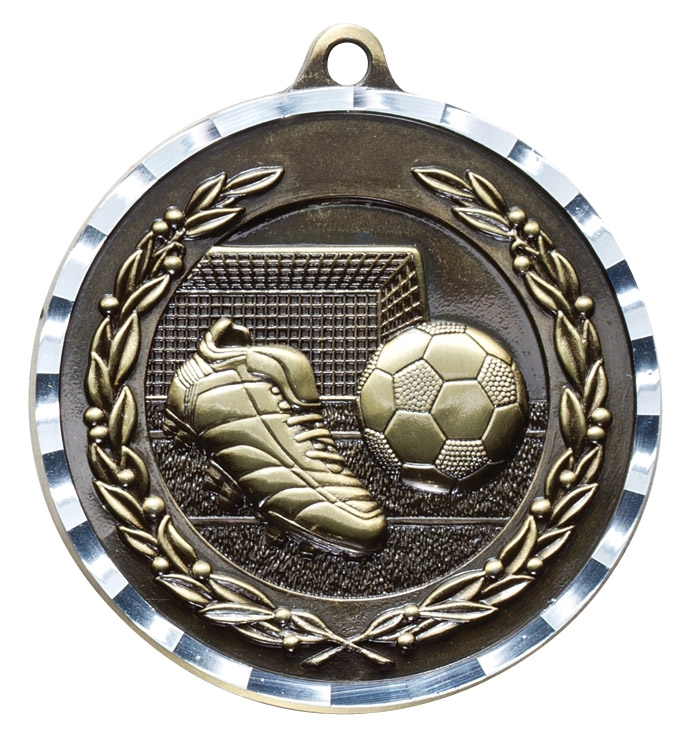 2" Soccer Diamond Cut Medal 2