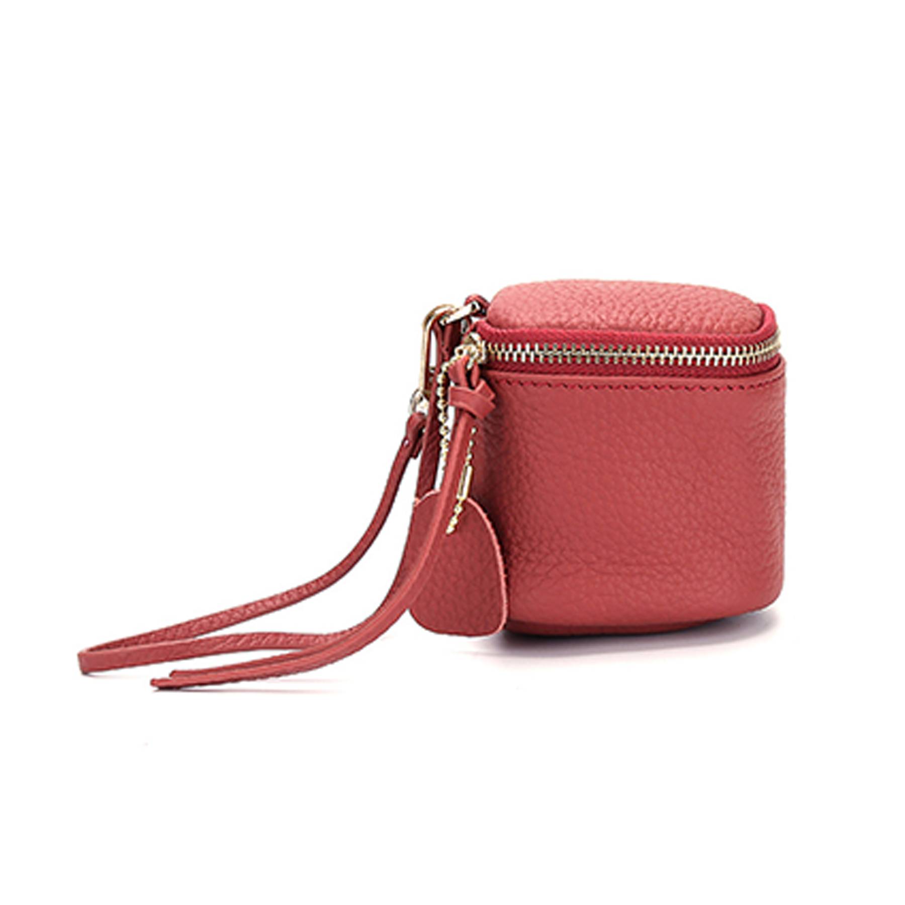 Genuine leather women's mini carrying coin bag 6