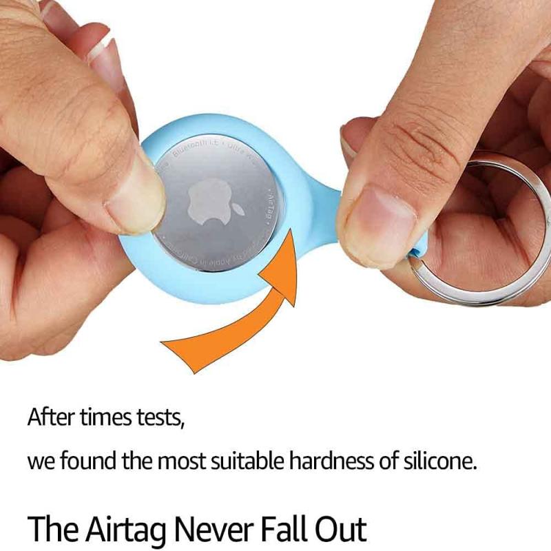 Silicone Keychain AirTag Case Holder 7