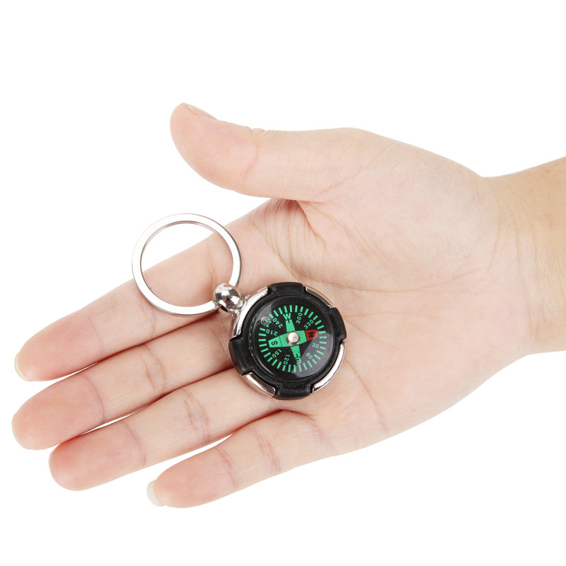 2 in 1 Metal Key Ring and Compass 1