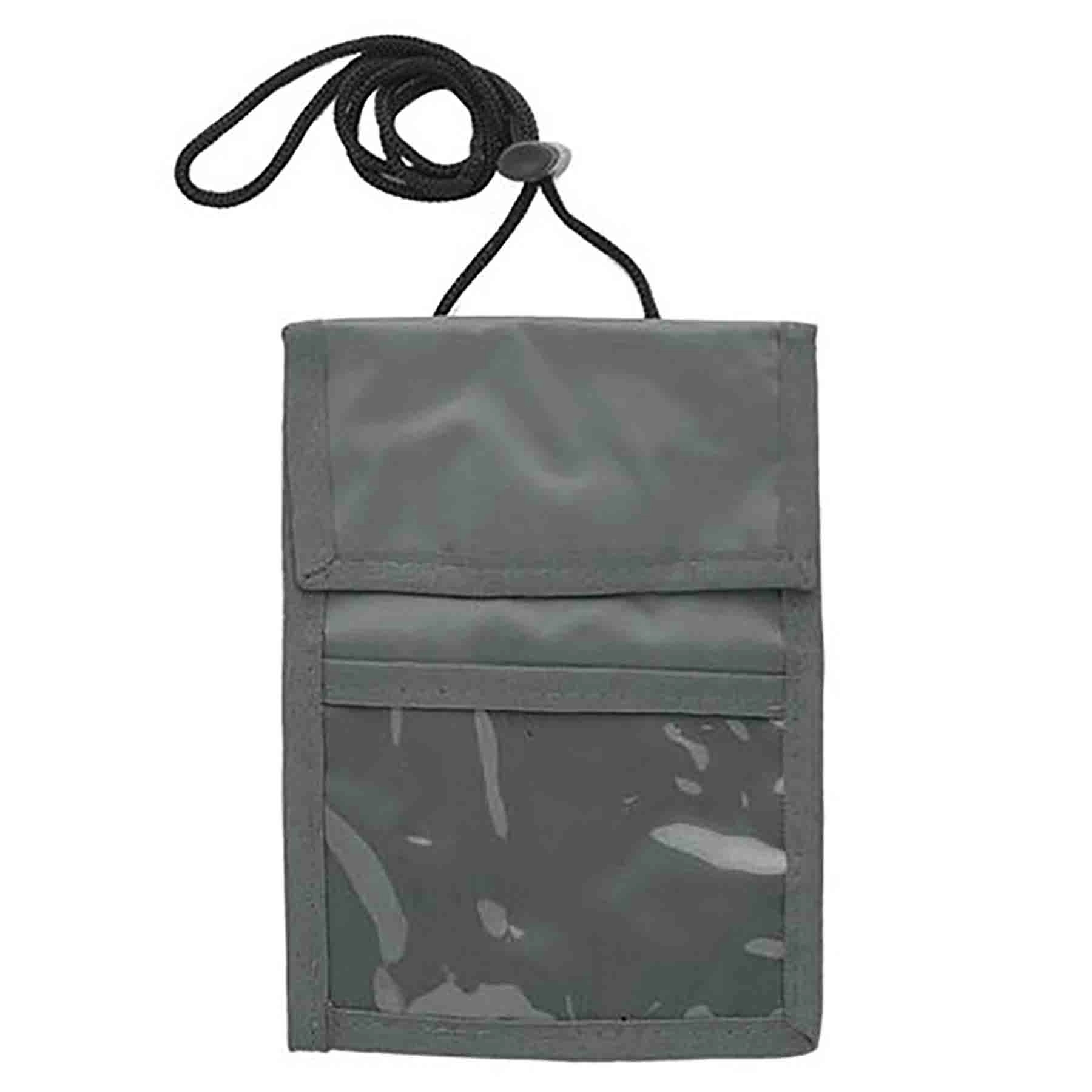 Large Badge Holder Neck Wallets With Clear Display Window 4