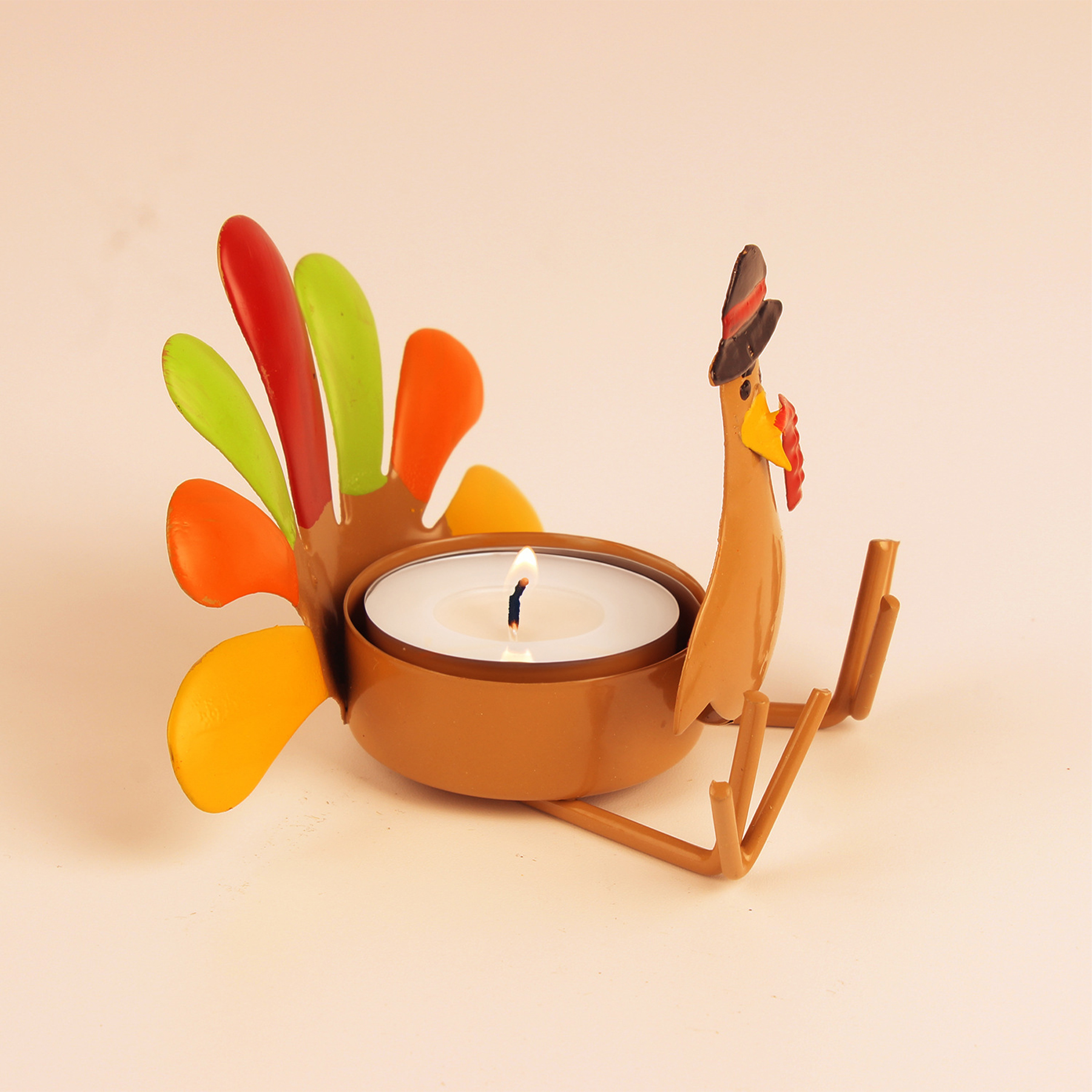 Thanksgiving Turkey Tealight Candle Holder 5