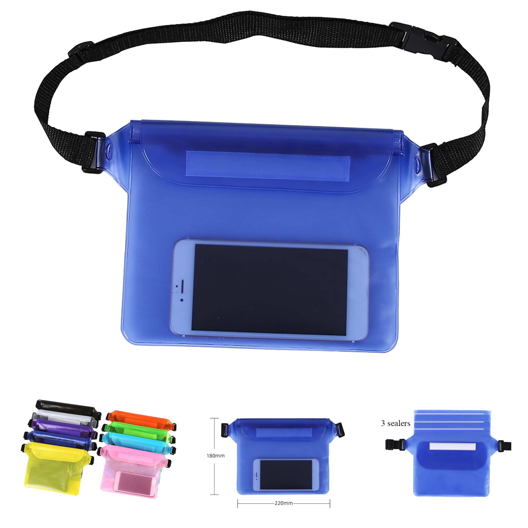 PVC Waterproof Fanny Pack Crossbody Bag 2