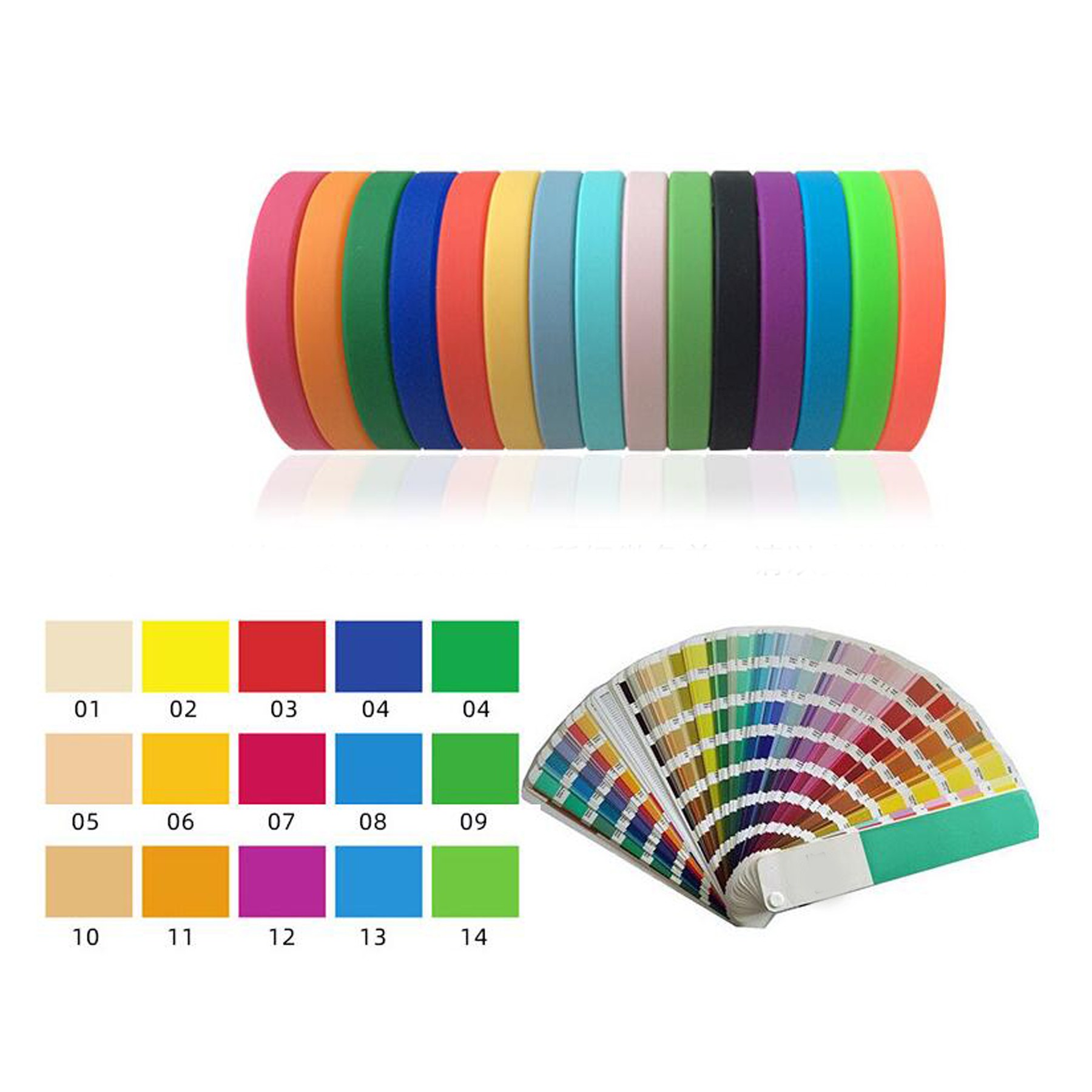 Screen Printed Silicone Wristband 2