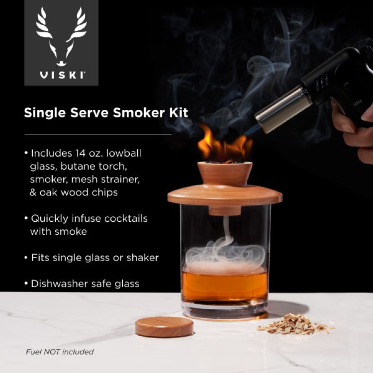 Viski® Alchemi Single Serve Cocktail Smoker Kit 6