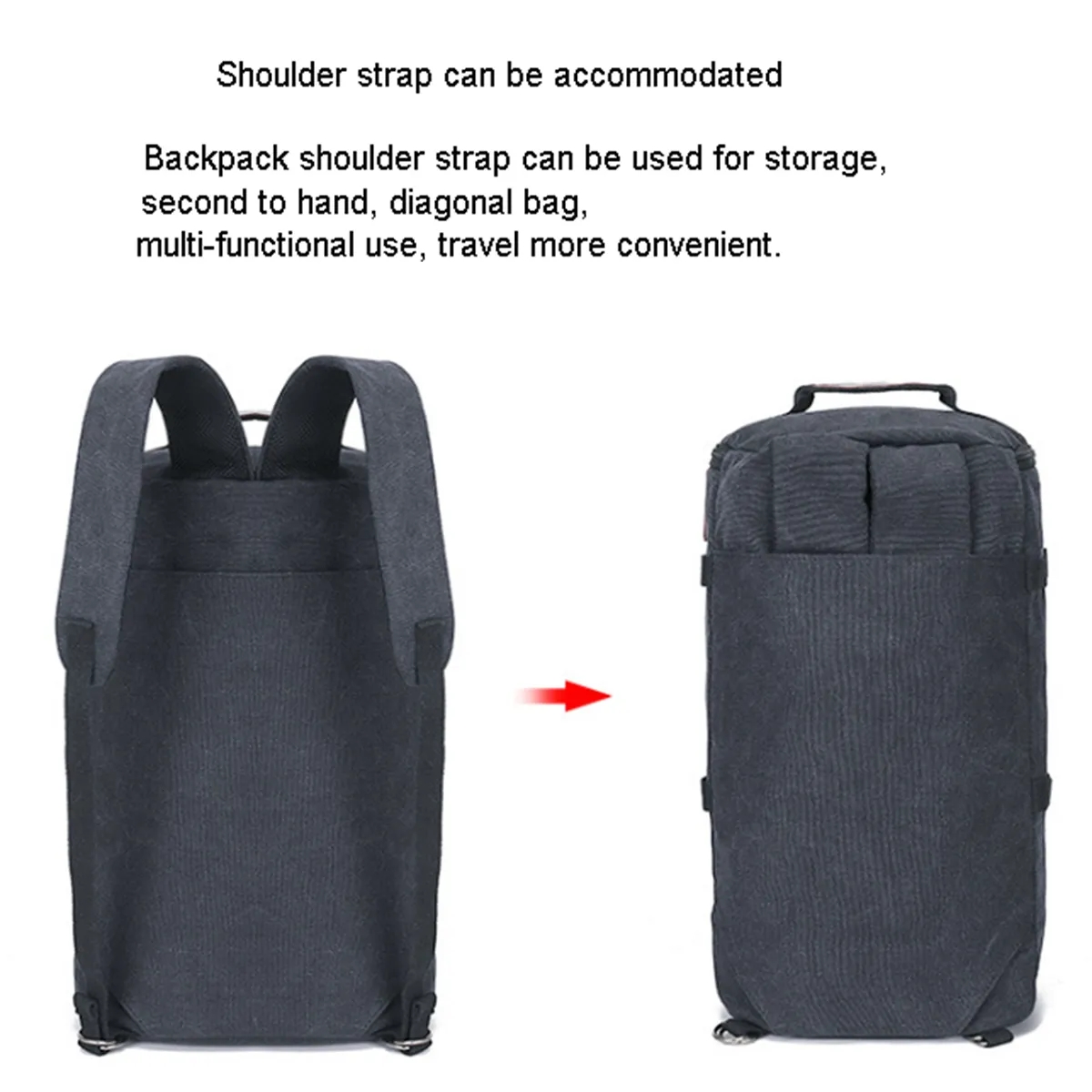 Convertible Duffel Bag Carry On Backpack 5