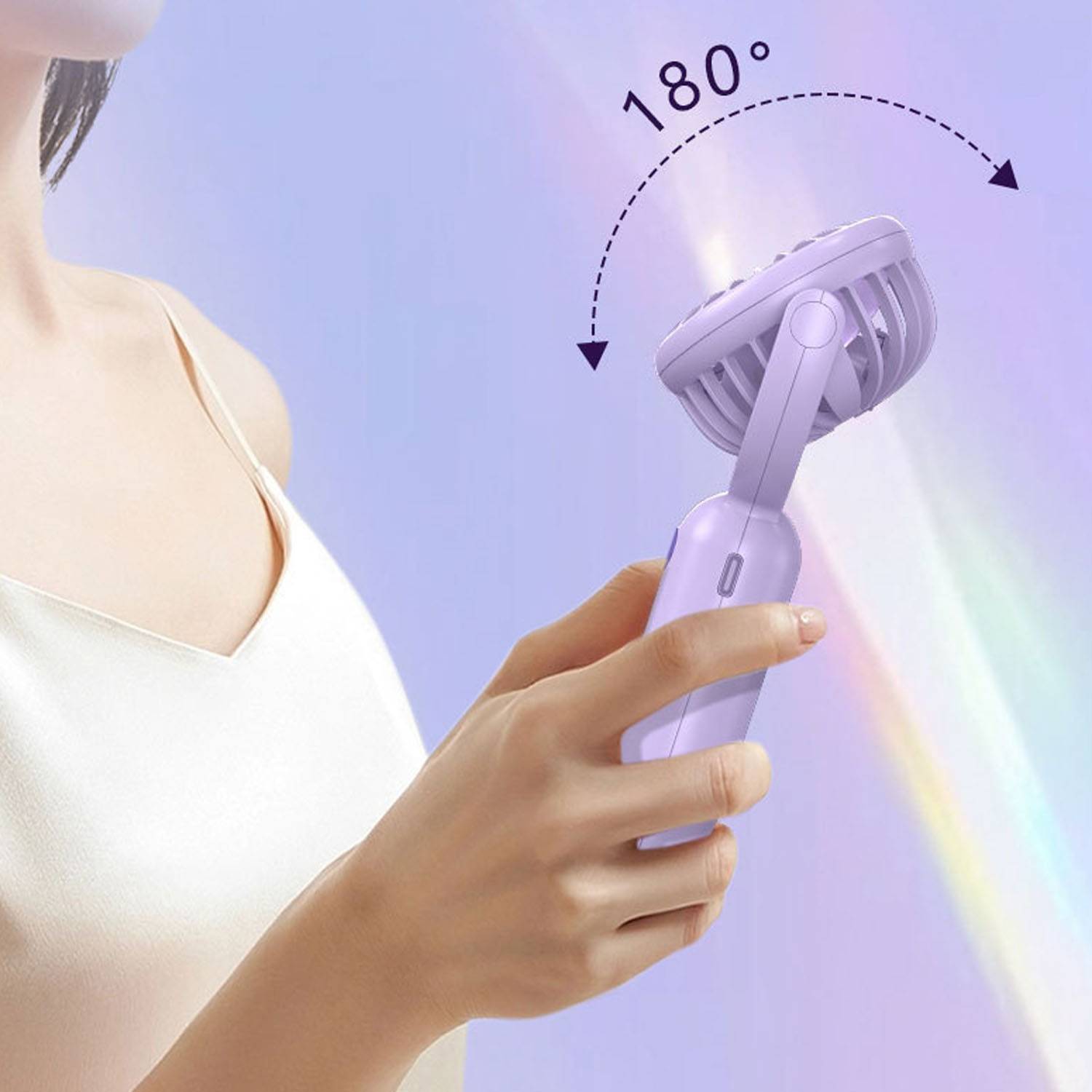 Adjustable Lightweight Rechargeable Portable Handheld Fan 9