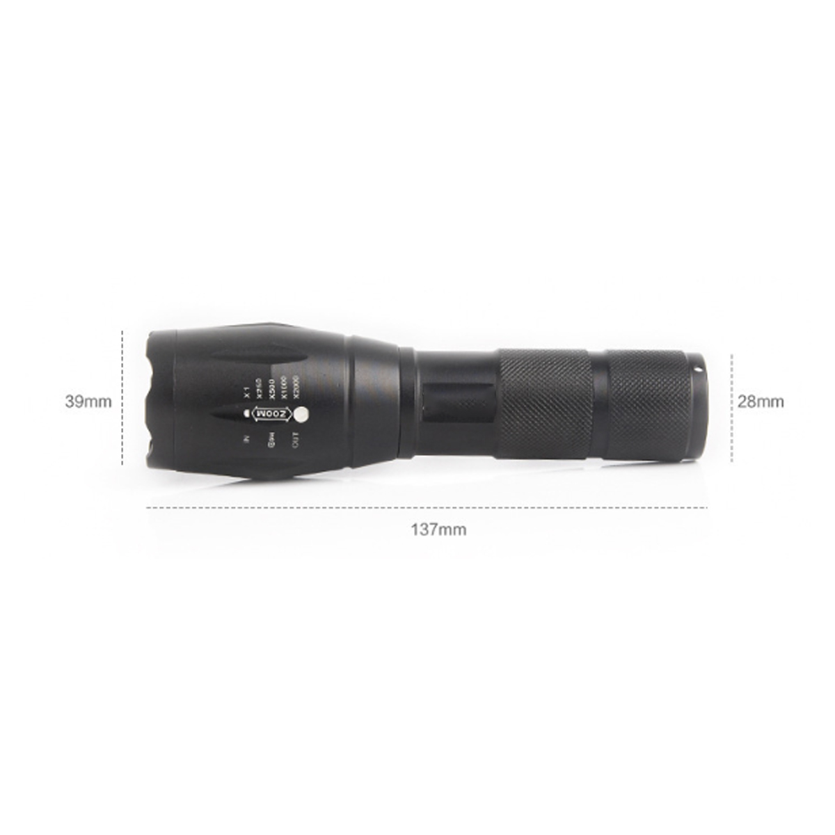 Zoomable Tactical LED Flashlight with Adjustable Focus 1
