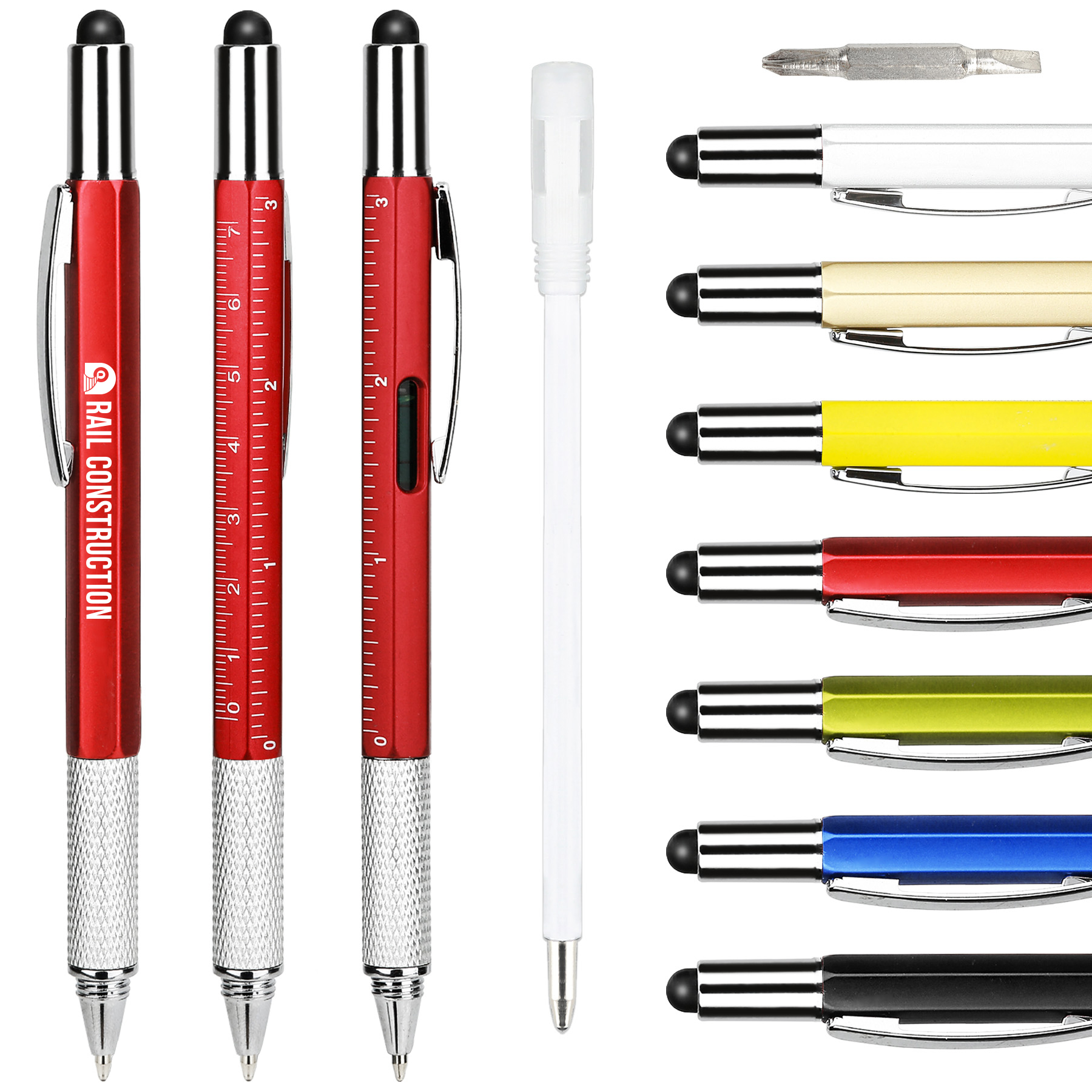 6-In-1 Multi Function Tool Pen With Stylus 11