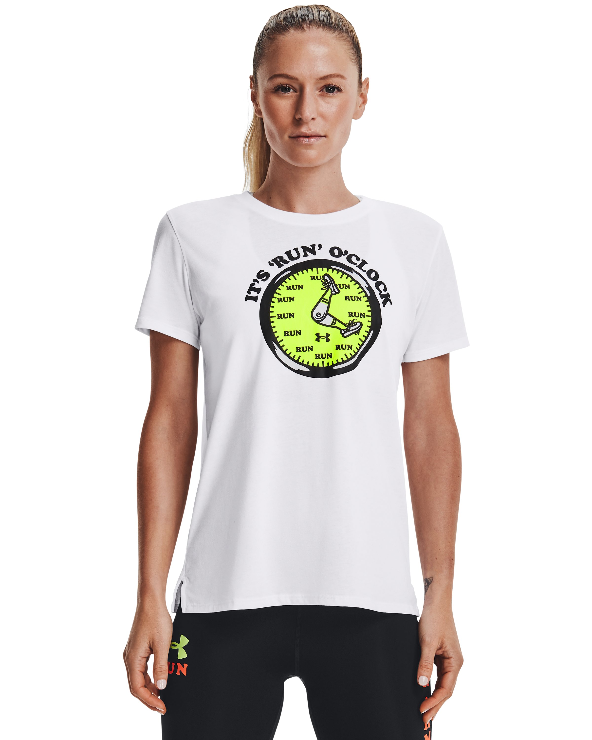 Women's UA Keep Run Weird Graphic Short Sleeve  1