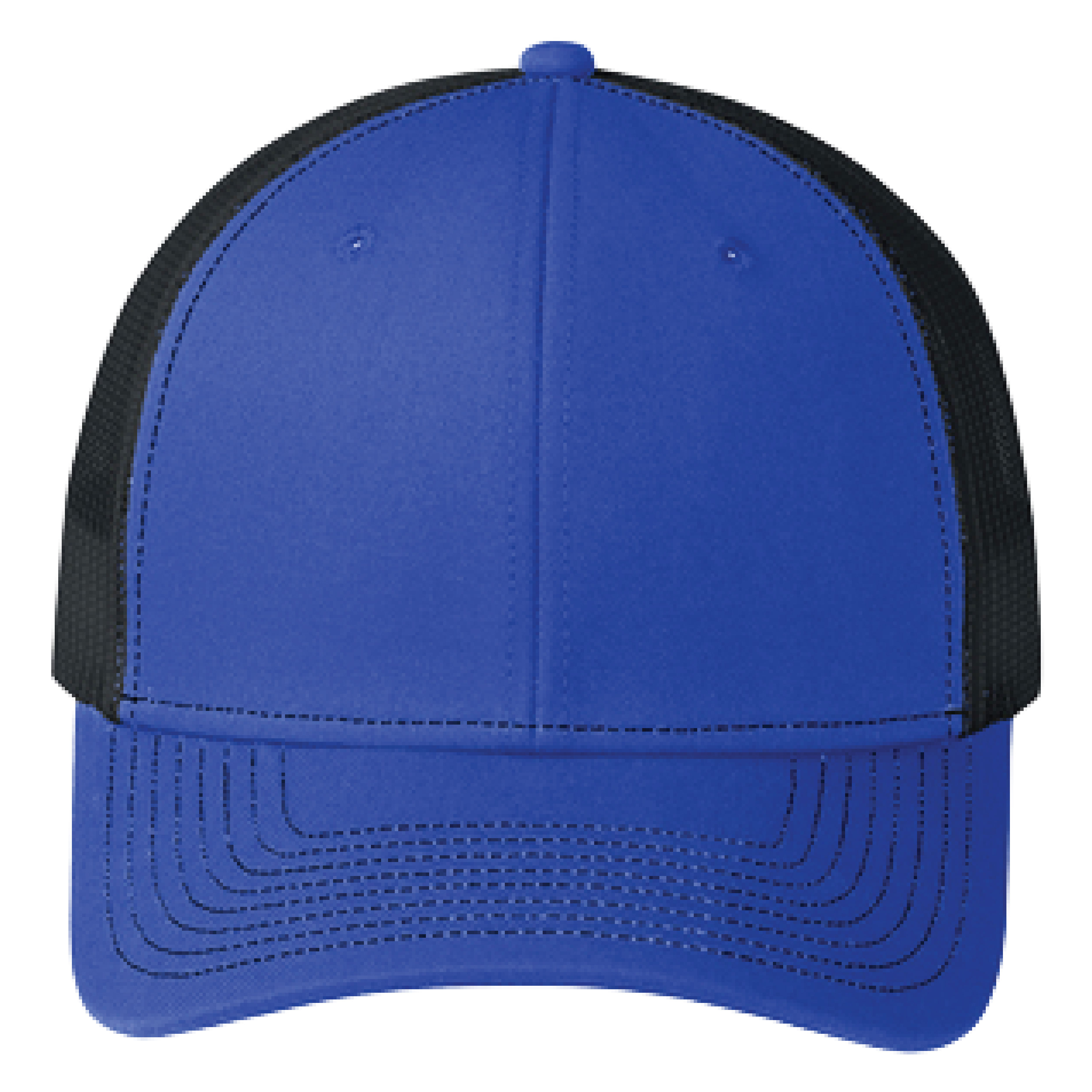 Port Authority C402 6-Panel Snapback Trucker Hat w/Leatherette Adhesive Patches or Embroidery 30