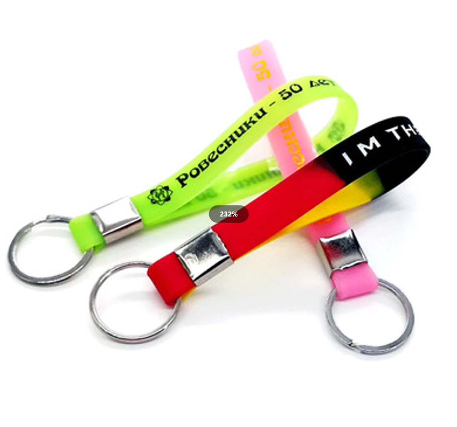 Glow in Dark Silicone Keychain 1