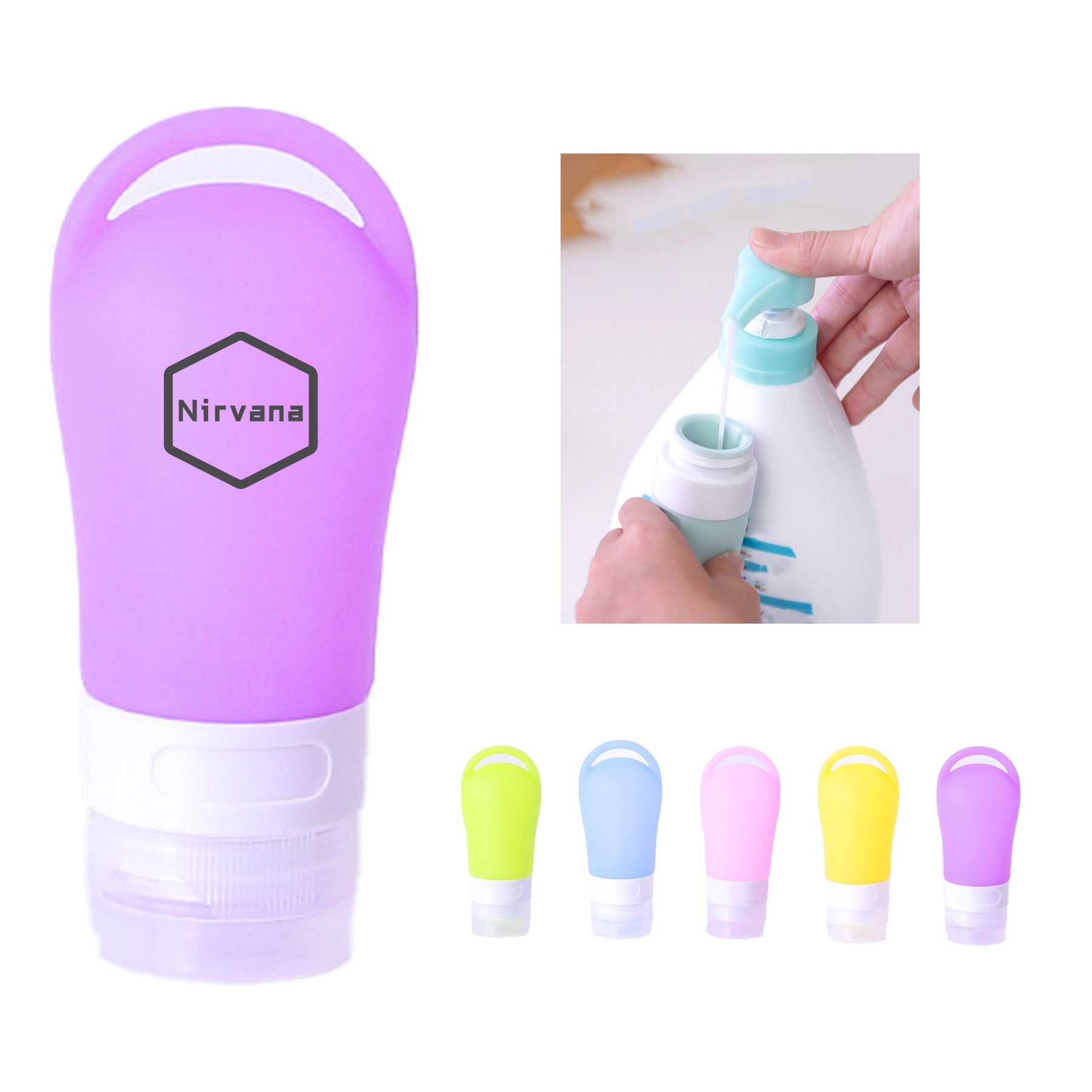 Silicone Shower Gel Facial Cleanser Sub-Bottled 1