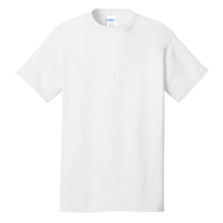 100% White Cotton T-Shirt 7