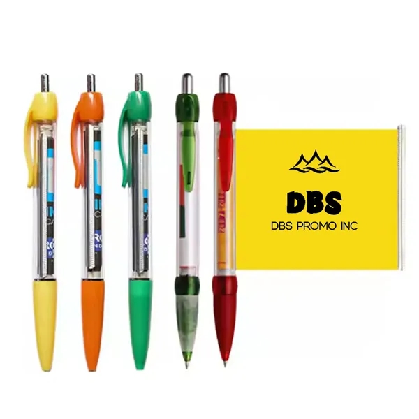 Eye-Catching Banner/Flag Pens with Full Print Logo