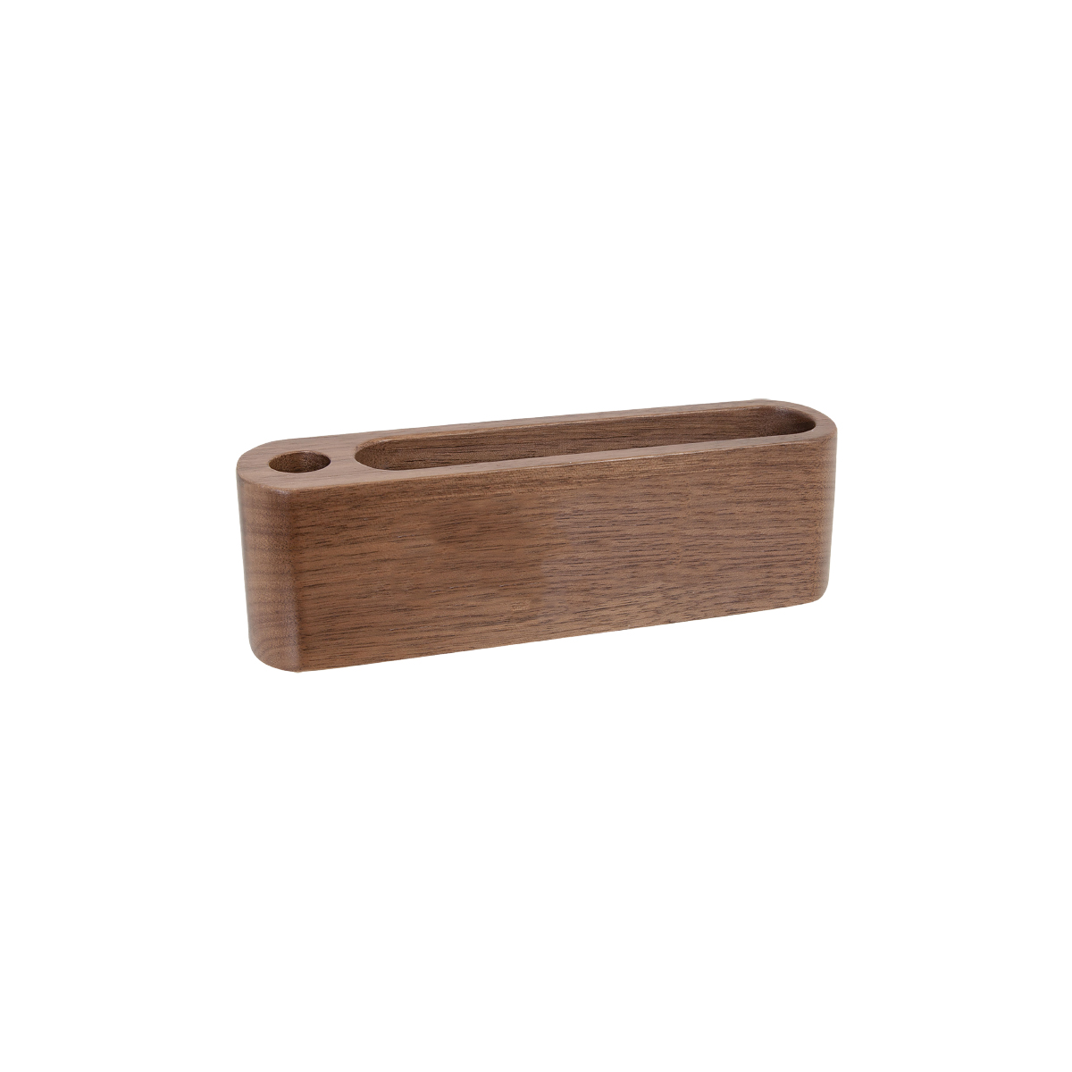 5" Walnut Business Card/Pen Holder 2
