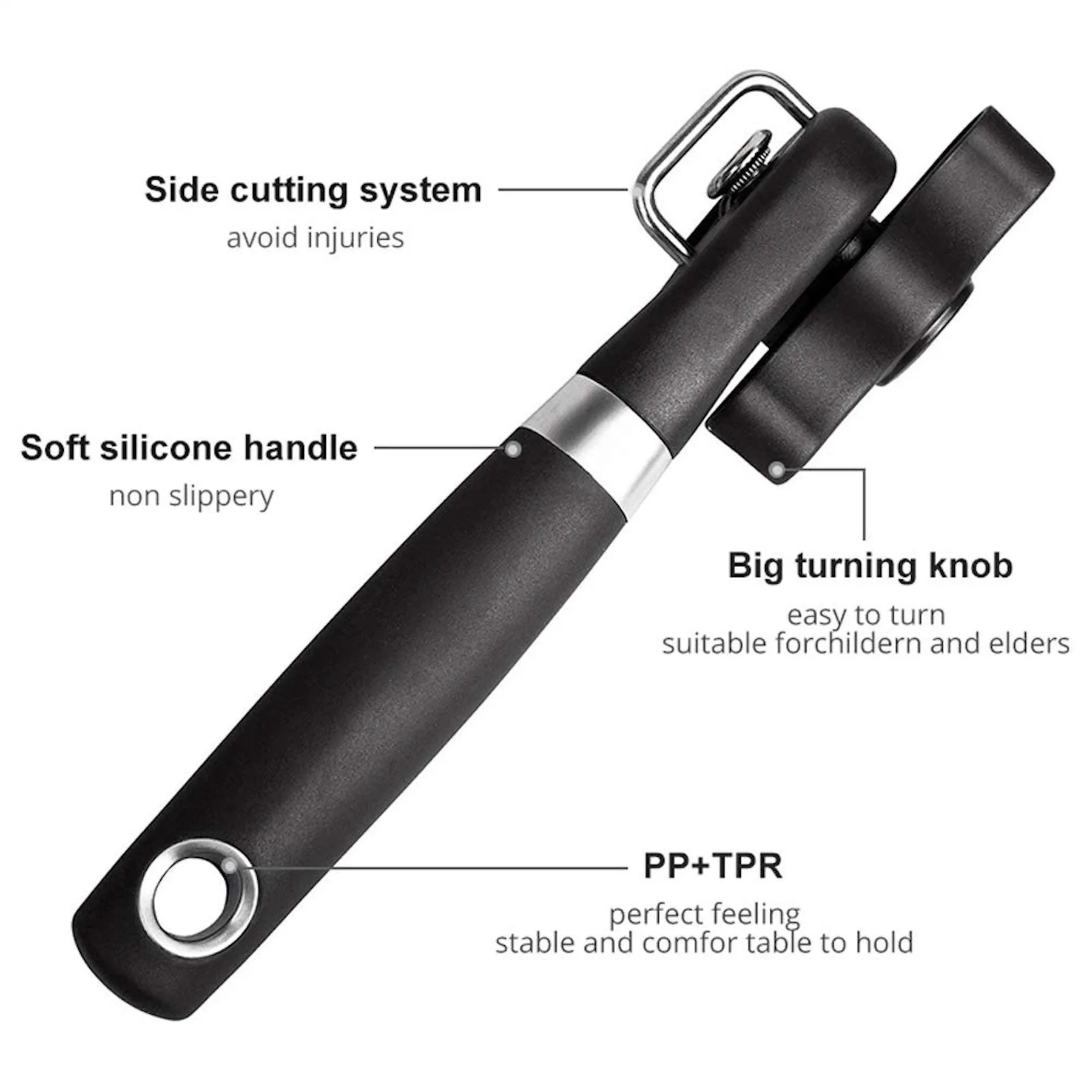 Food Grade Stainless Steel Cutting Can Opener 7