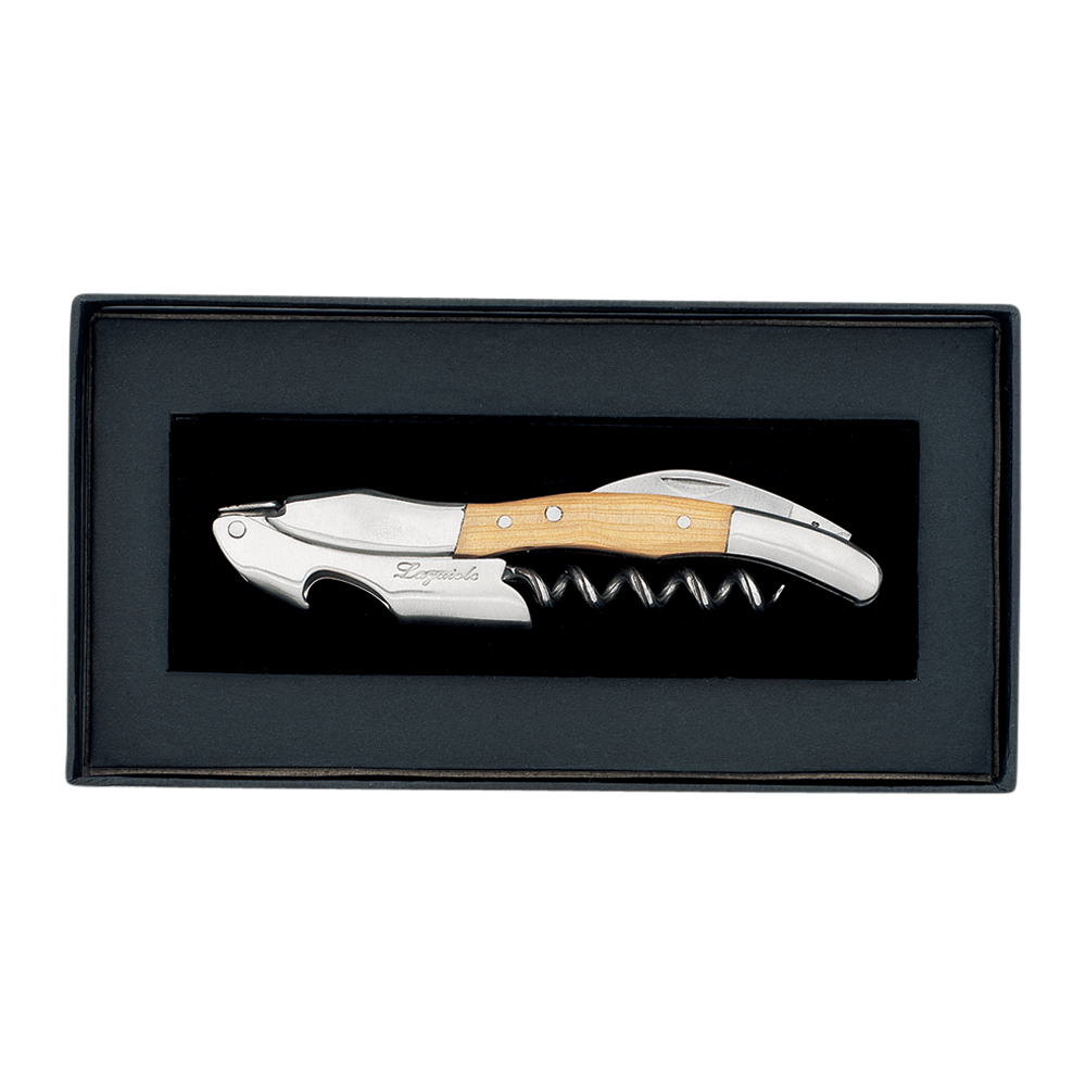 Laguiole Sommelier Corkscrew in Black Gift Box 4