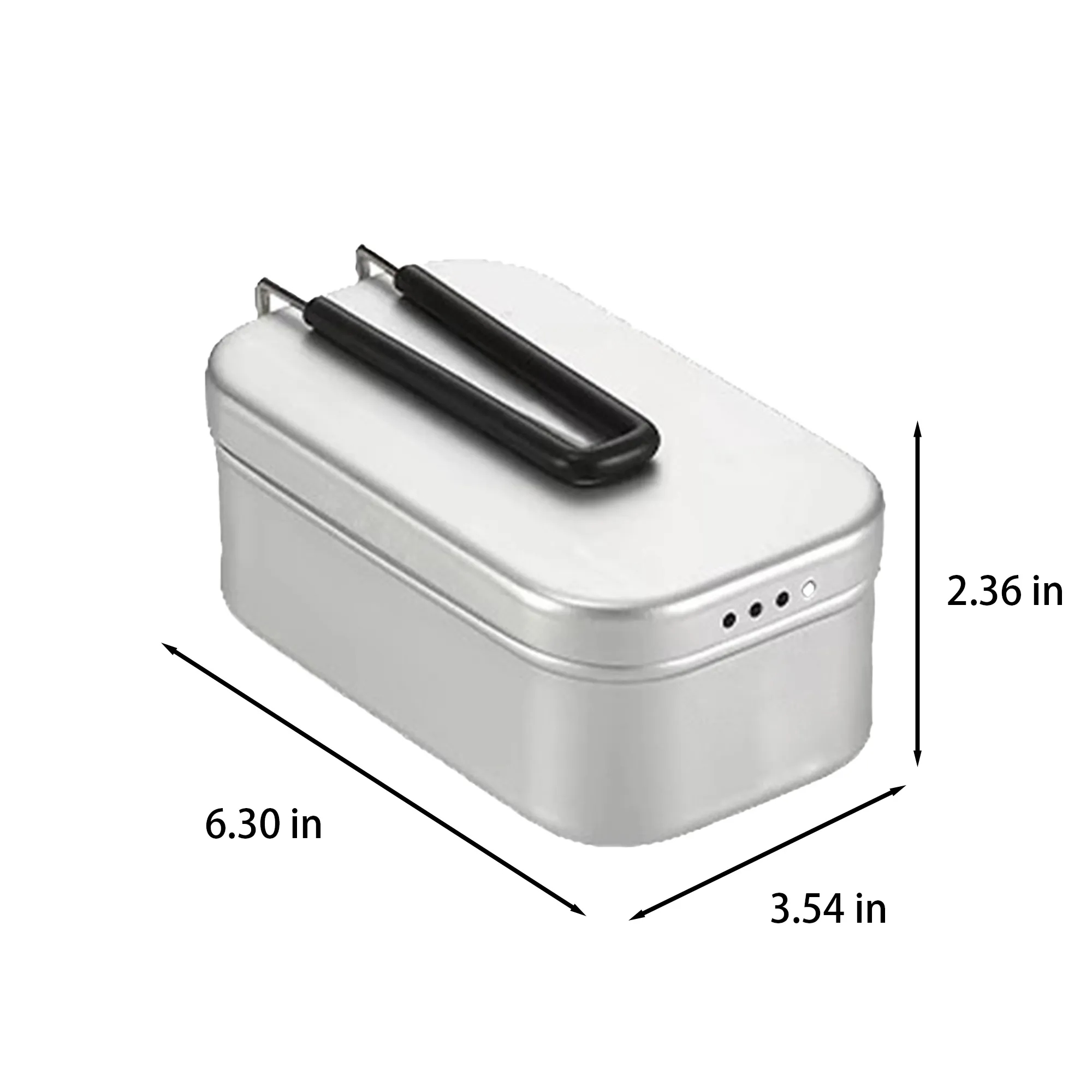 Portable Aluminum Bento Lunch Box for Camping and Picnics 4