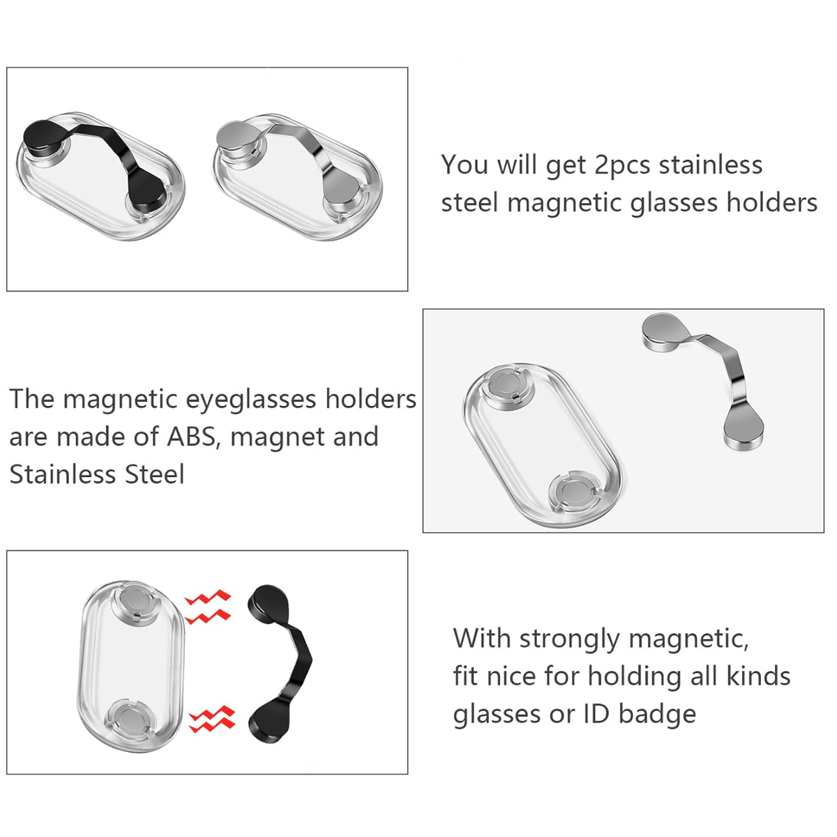 Magnetic Eyeglass Holders Clip Stand 9