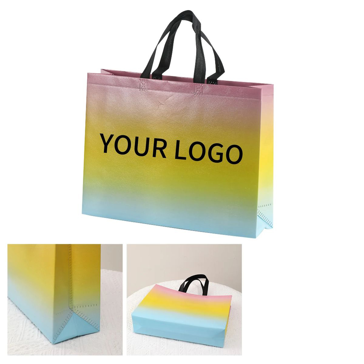 Stylish Gradient Grocery Bag with Handles 2
