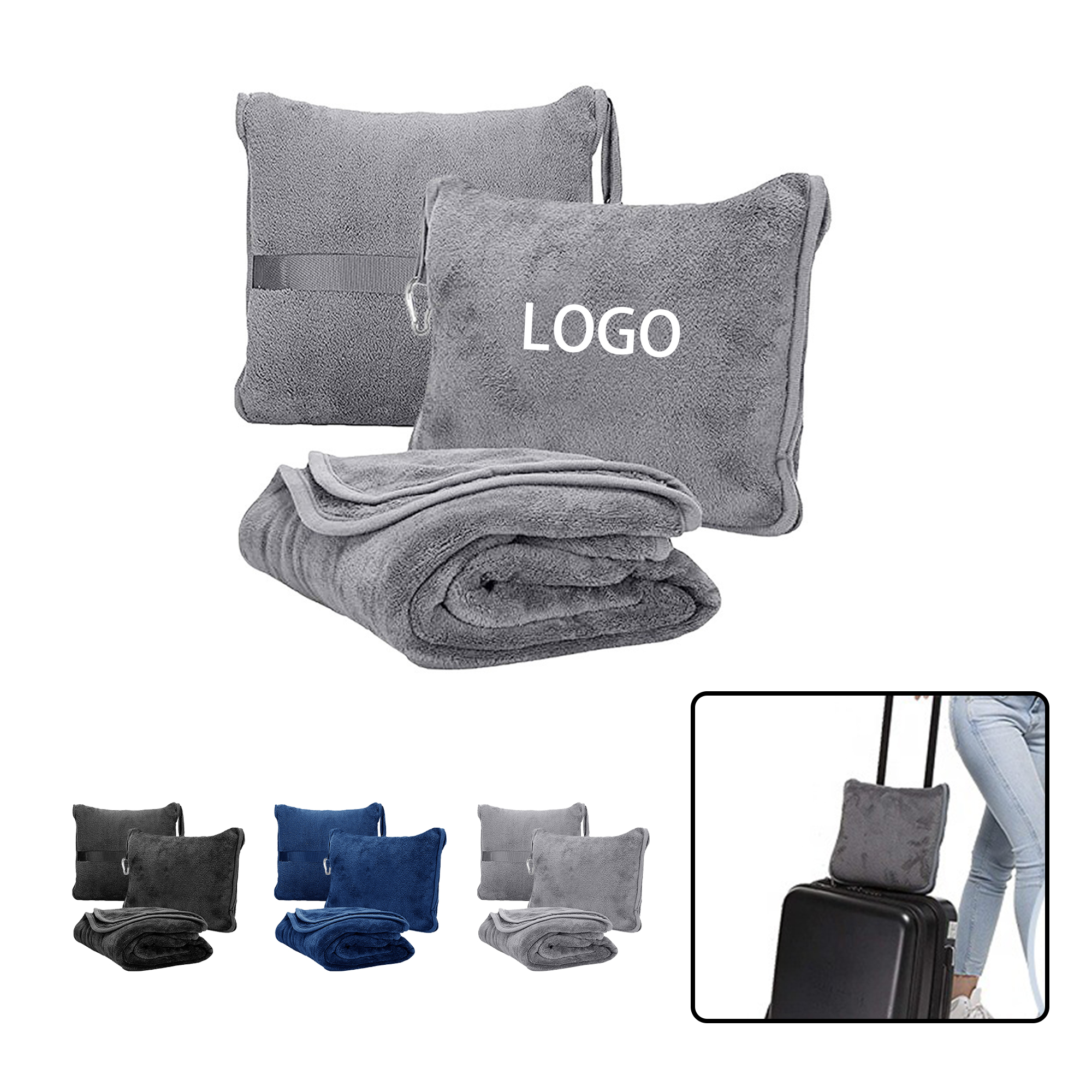 Zippered Pillow Blanket Combo 1