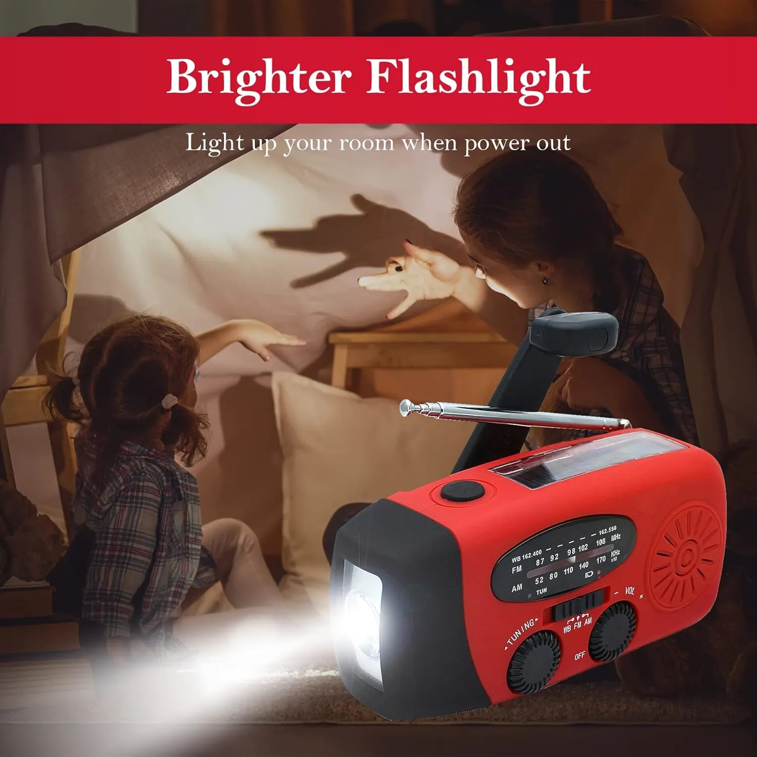 New SOS Emergency Solar Hand Crank Radio Power Bank 6