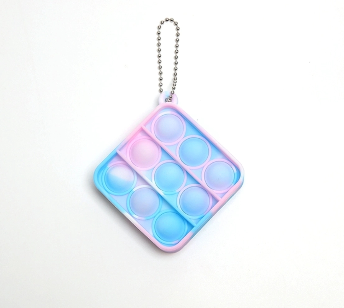 Mini Pop Push It Fidget Toy Keychain 12