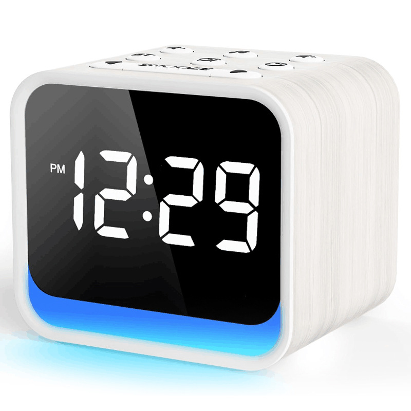 Wooden Sound Machine Alarm Clock for Bedrooms 2