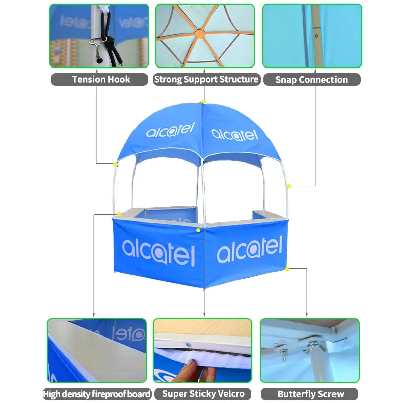 Promotional Dome Kiosk Tent With Removable Counter Table 4