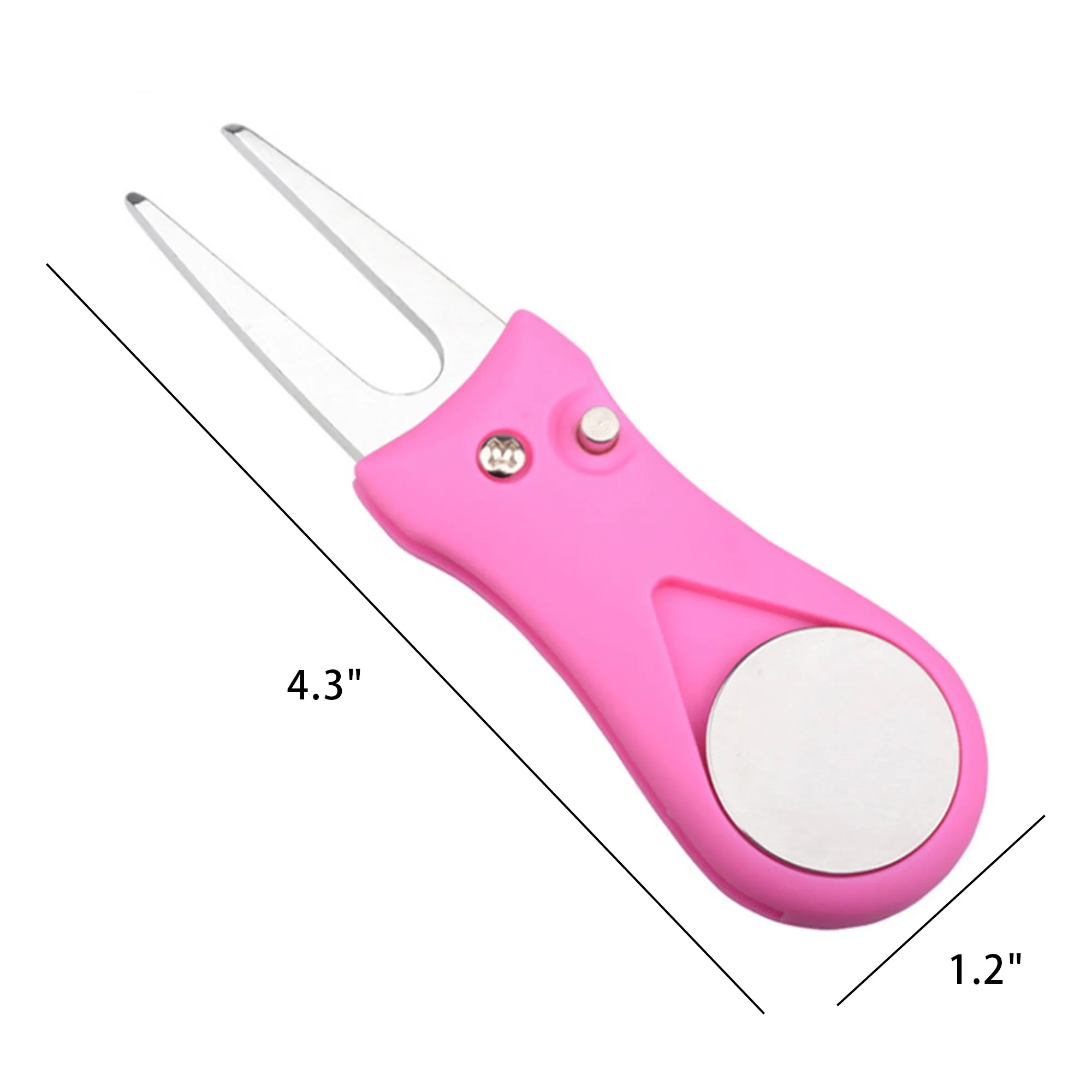 Foldable Golf Divot Tool With Ball Marker 2